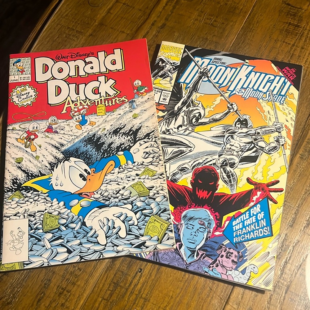 Vintage Comic Books. Date 1990. Marvel & Disney